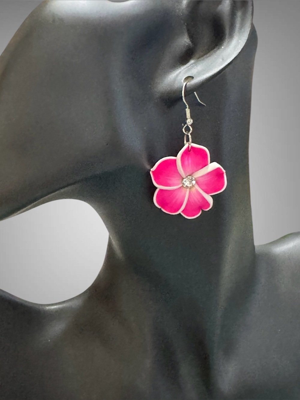 PLUMERIA EARRINGS - Picture 2 of 9